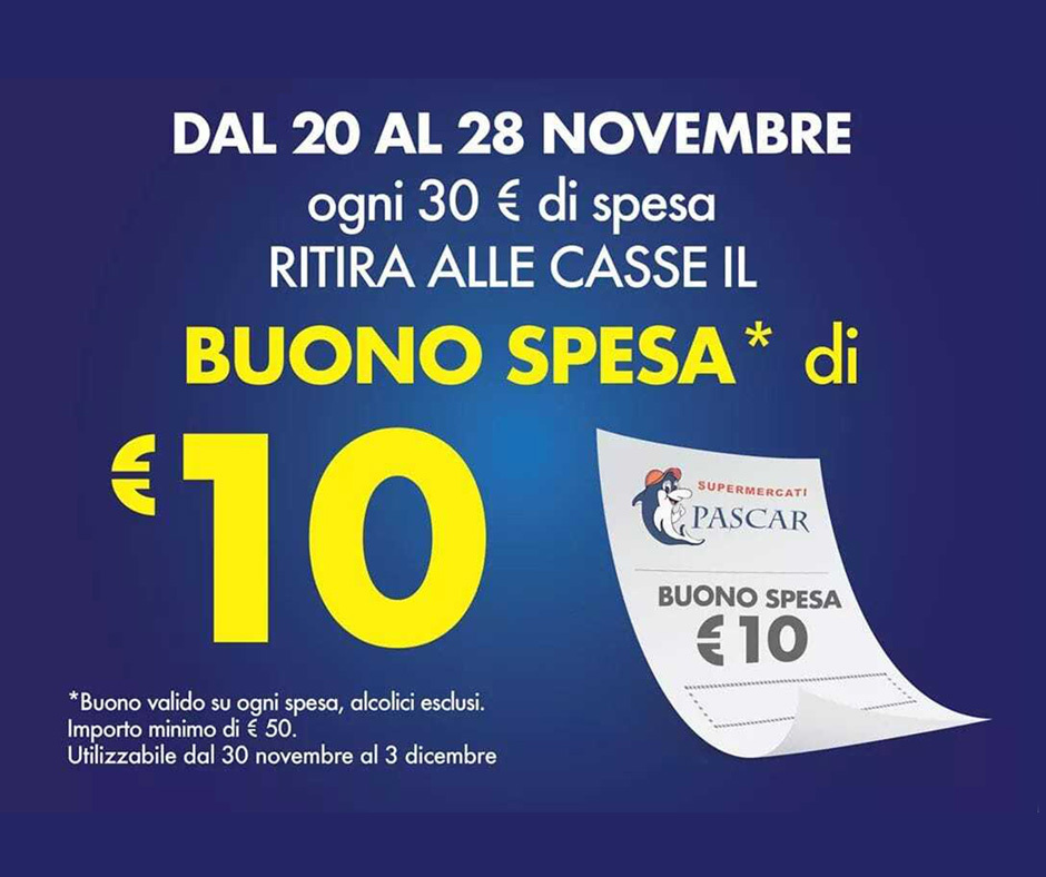 Buono spesa di 10 €
